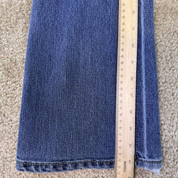 Nine West Women's Bootcut Blue Jeans Size 6/28 Flap Pockets Mid Rise 32x31 E631 - Picture 11 of 13